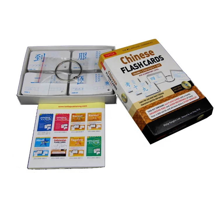 

Custom Paper Flash Card Printing Language Learning Cards, Cmyk color