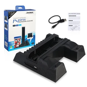 PS4 Pro/Slim Vertical Stand with Cooling Fan & Dual Controller Charger