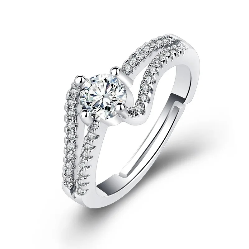 

Fashion simple ladies wild double-layer open ring creative party wedding jewelry accessories jewelry