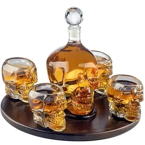 Image of Whiskey Decanter Set with 2 Cocktail Shot Glasses