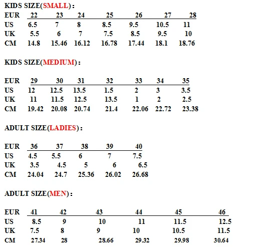 size chart fipper