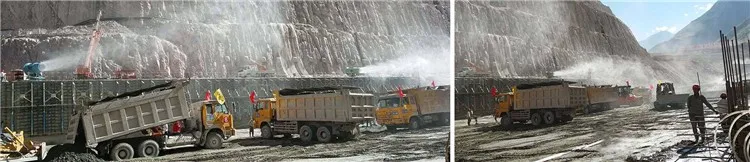 dust control water fog cannon sprayer