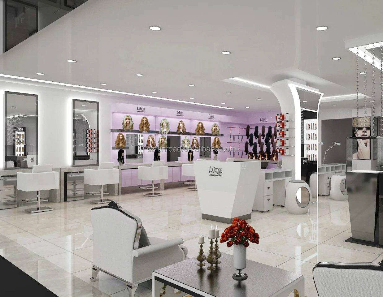 Hair Salon Furniture Hair Dressing Kiosk Barber Shop Interior Design