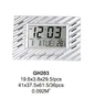 Wavy Shell Multifunction LCD Digital Wall Clock(GH203)