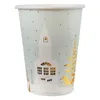 Special design disposable recycled vending 7oz paper cups with handle