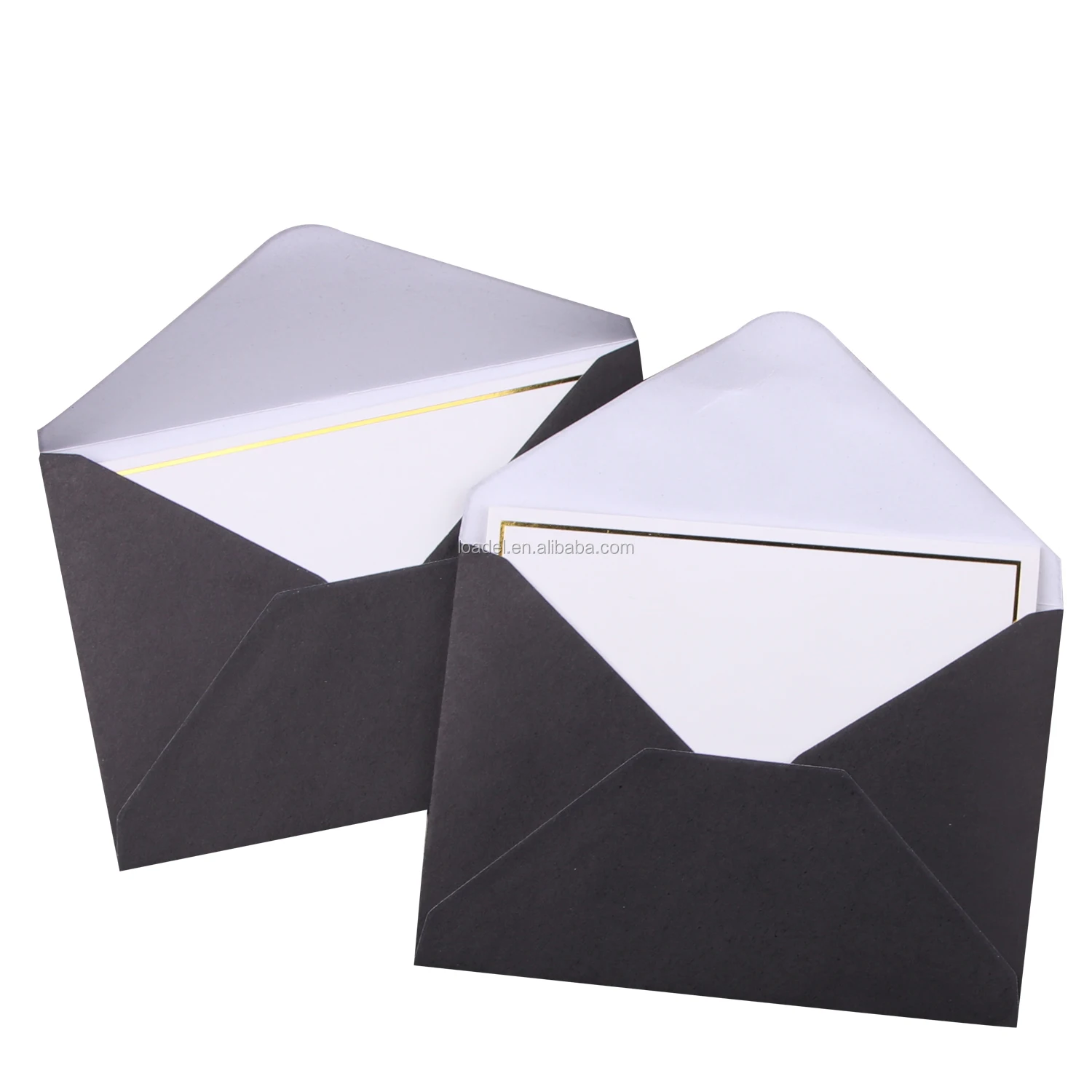 Cheap Customized Logo Black Envelope Small Paper Envelope 6x9 Envelope