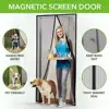 Factory Price Magnetic Door Screen with Heavy Duty Mesh Curtain and Full Frame Hook&Loop FITS Door Size up to
