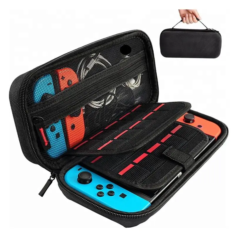 

Portable Multi-Function Hard EVA Pouch Storage Bag Carrying Case For Nintendo Switch, Clear