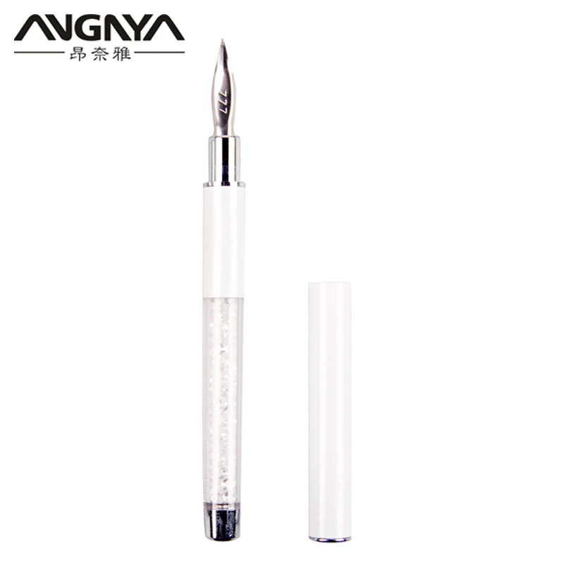

2018 Newest Hot Selling White With Rhinestone Handle Material Nail Remover Art Pen