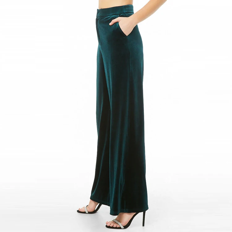 velvet loose pants