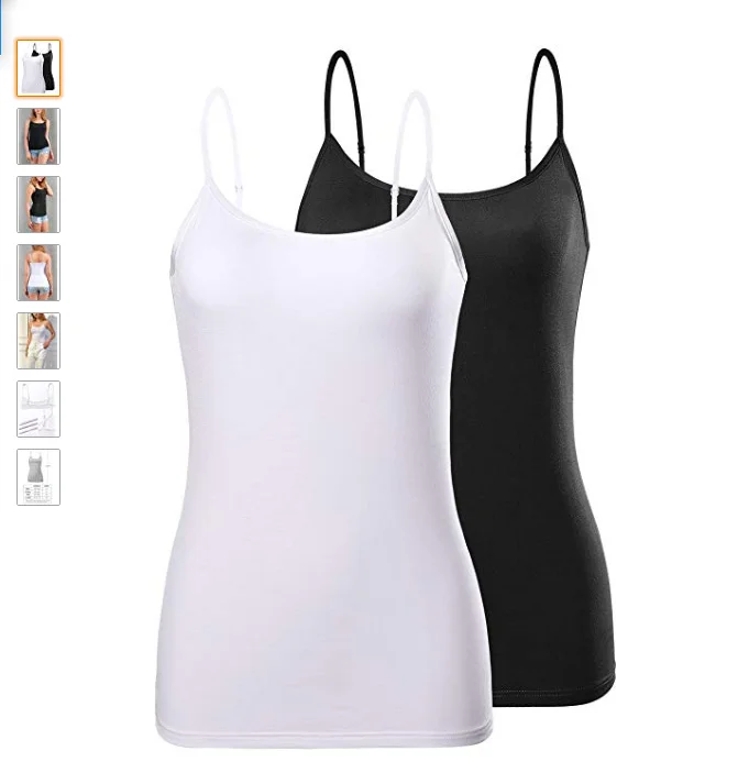 

Basic Camisole Women Cami Tanks Adjustable Spaghetti Strap Tank Tops