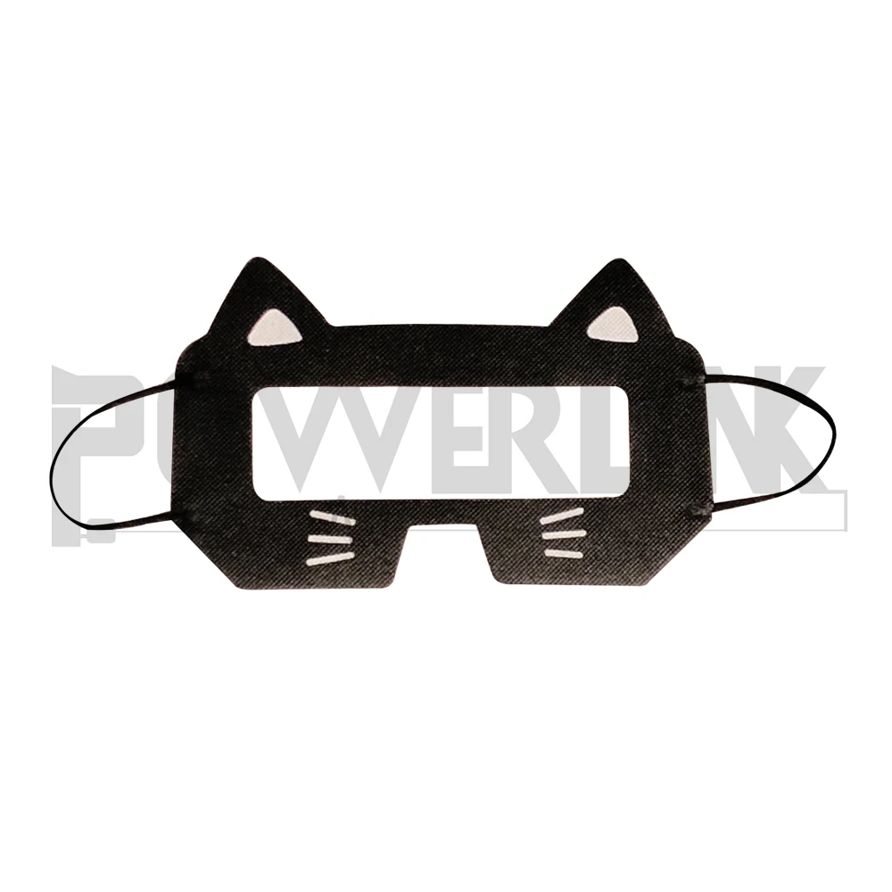 

J01266 VR Eye Mask, VR Disposable Mask, Face Mask non woven with ear strap for Amazon, White/black/customized