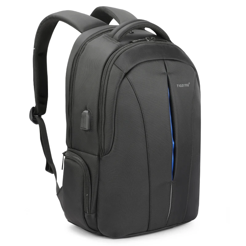 

Tigernu T-B3105A TSA lock Mochila computer notebook laptop backpack for 15.6inches nylon black blue bag for school campus men