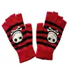 China manufactures custom made printed half magic knitted gloves