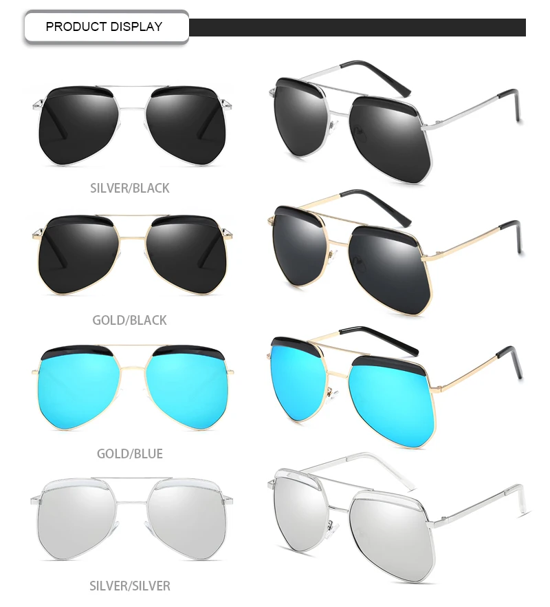 Designer Men Polarized Mirror Plastic Round Women TAC UV400 Sunglasses