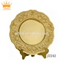 Clad Plate,Gold Metal Plate,Carved Technique Plate