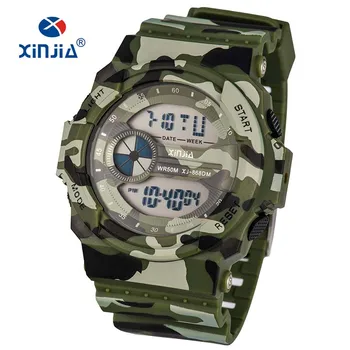 camouflage digital watch