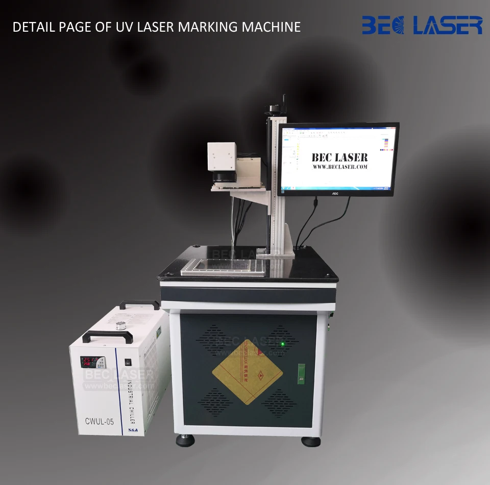 High precision UV laser marking machine for marking logo on glass perfume bottle