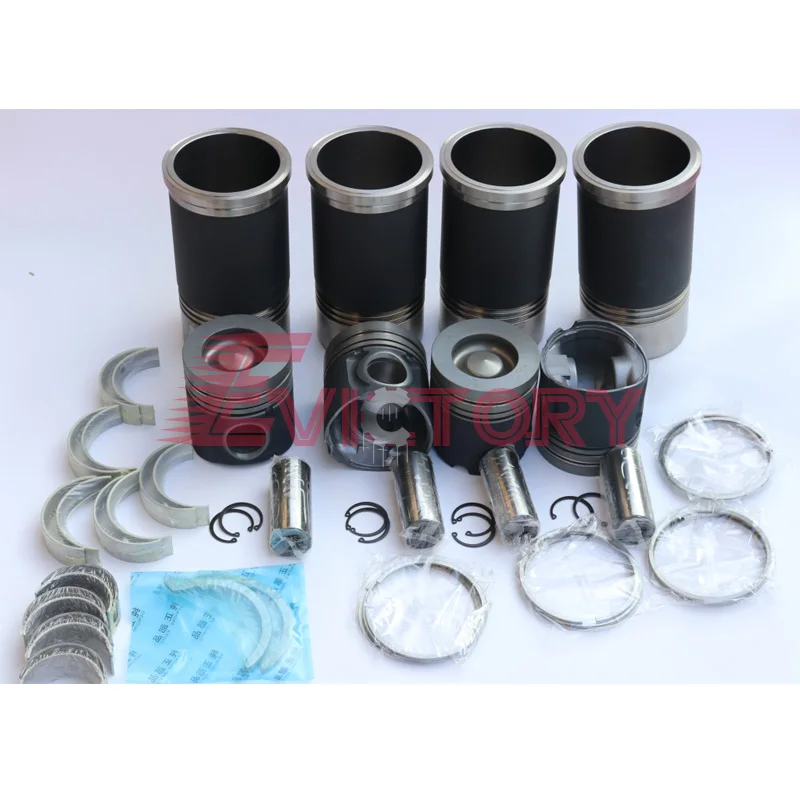 

For Liebherr R912 Excavator D924 D924-DI piston + ring cylinder liner full gasket kit crankshaft & con rod bearing