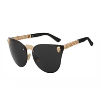 

Vintage fashion luxury anti-reflective men women skull sunglasses