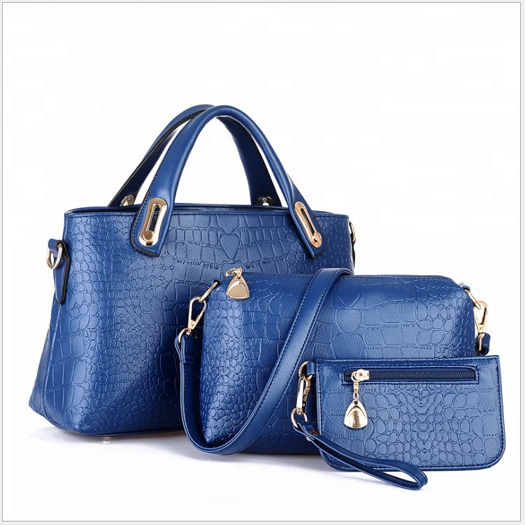 Bag Supplier Cheap Price Pu Leather 3pcs In 1 Ladies Bags Wholesale