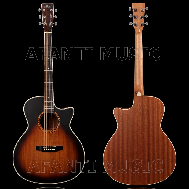 

41 inch Acoustic/ Solid Paulownia top / Sapele back and sides/ AFANTI Acoustic guitar (AFA-906)