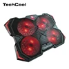 new product factory wholesale oem adjustable gaming laptop cooler notebook cooler laptop cooling pad with 4 LED silent fans