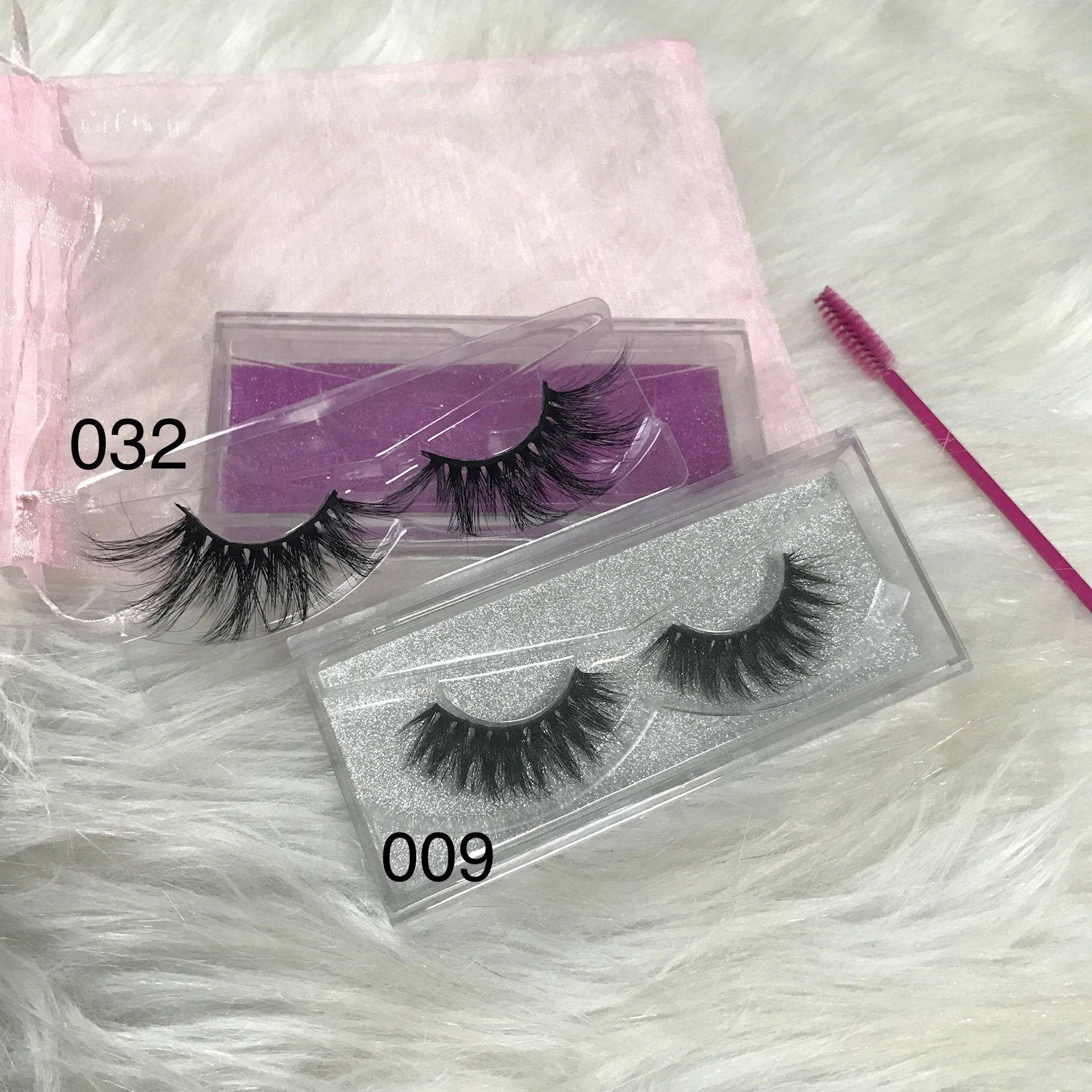 

Sample Order Regular Case 2pairs 25mm Eyelashes with 1pcs Brush, Natural black