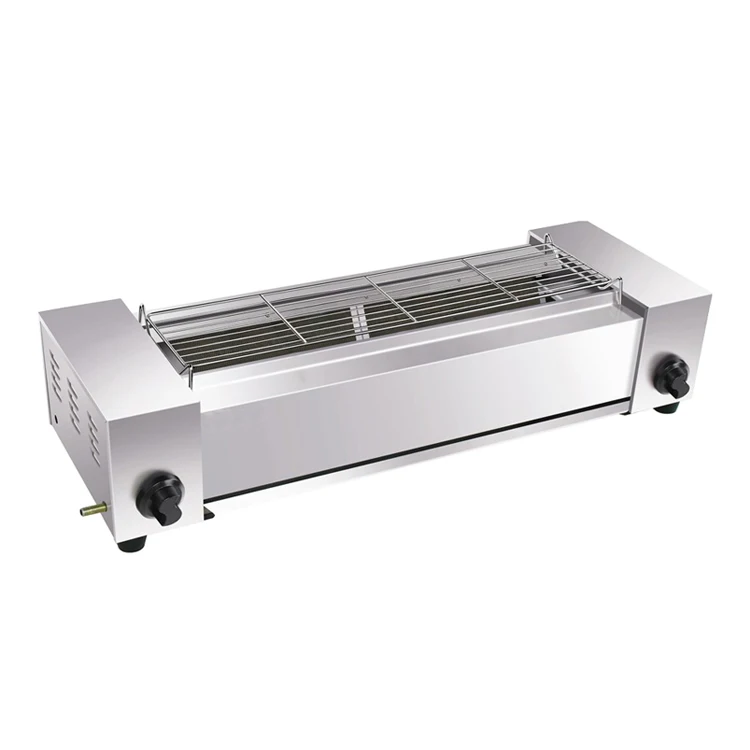 K484 Countertop Gas Stainless Steel Infrared Barbecue Hot Stone