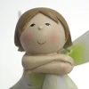Cute sitting handmade fairy girl with wings figurine ornament home decoration