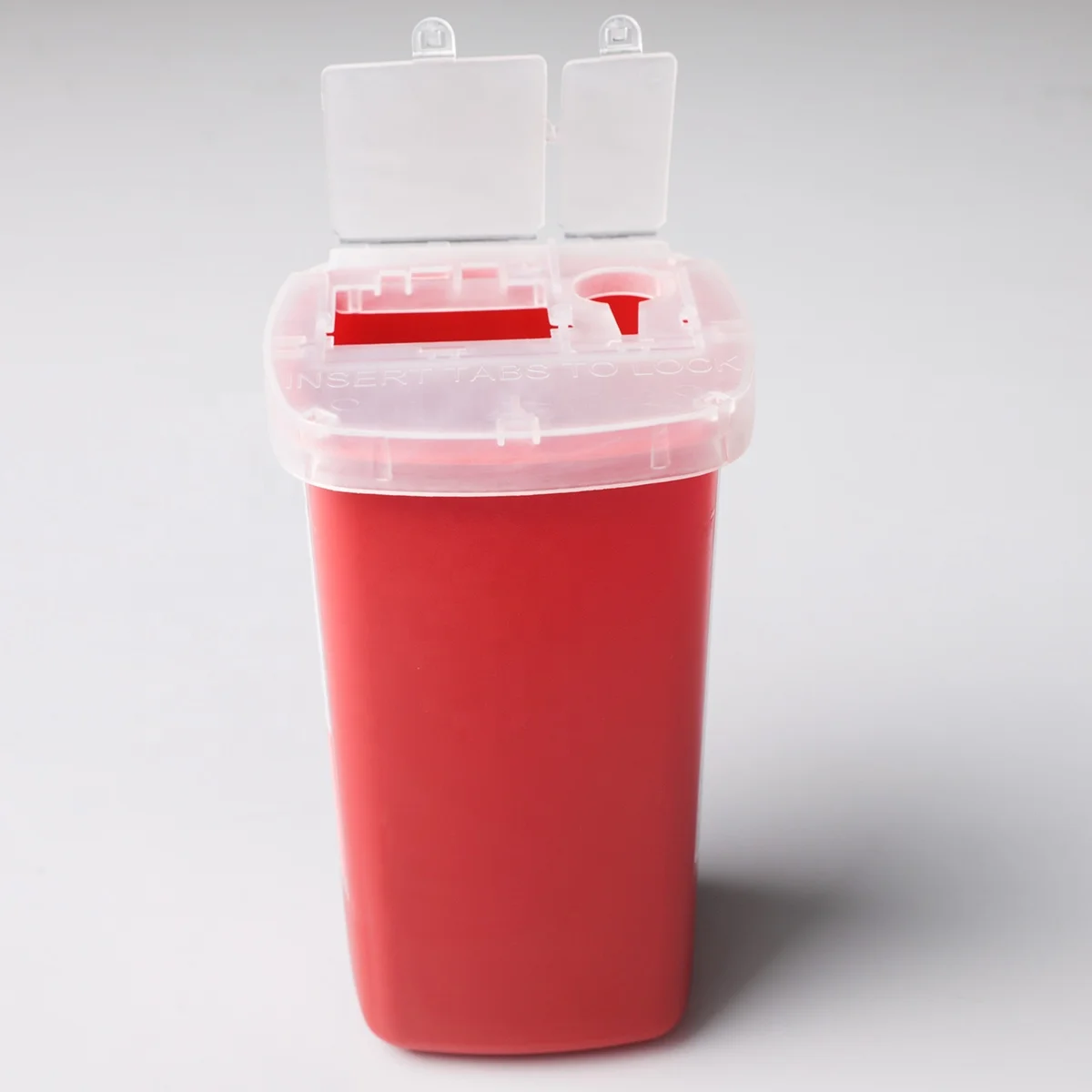 1 Quart Plastic Medical Biohazard Syringe Needle Sharp Disposal