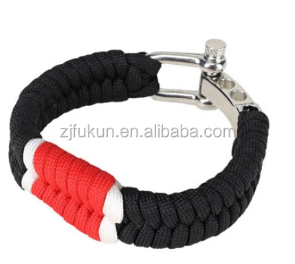 made to order Details about   Brazilian Jiu-Jitsu Paracord Bracelets with Steel Buckles 