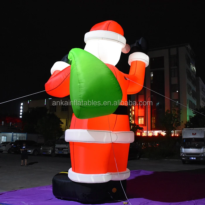25ft Giant Led Inflatable Santa Claus For Christmas/outdoor Advertising