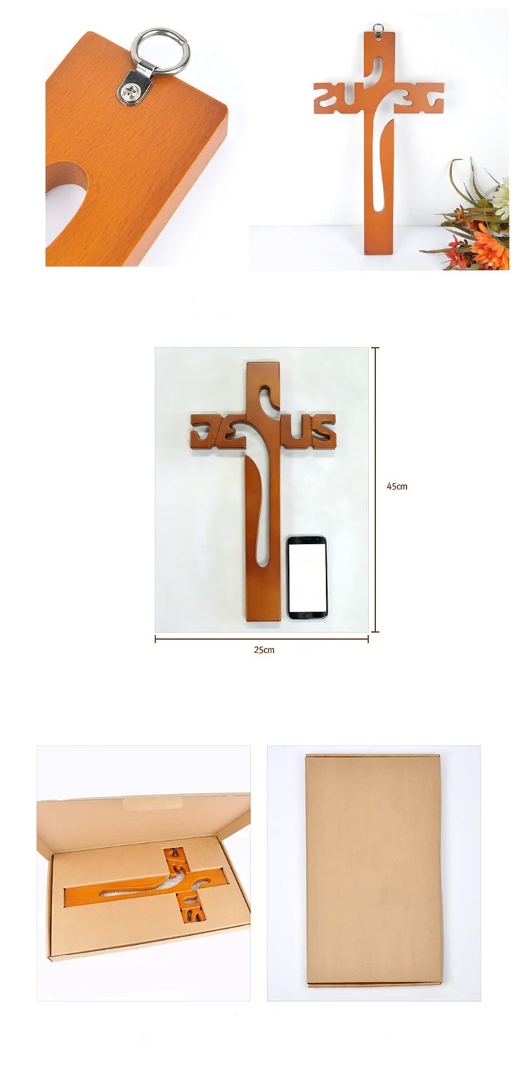 Christian Gifts Wooden Cross Jesus Hanging Decorations Jesus Cross