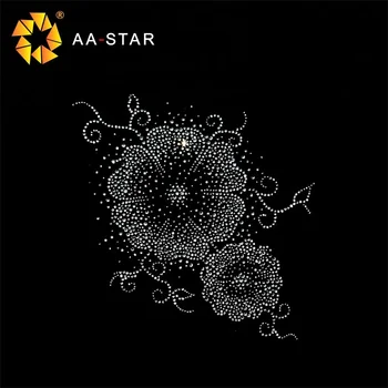 2018 fancy design flower hotfix rhinestone templates buy flower fancy templates