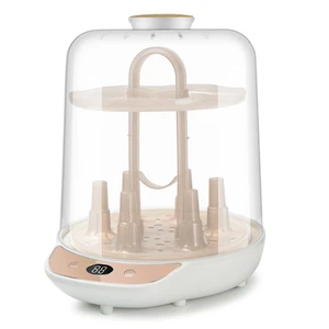 New Arrival Electric Steam BPA free Plastic 6 Bottle Sterilizer with one key operation