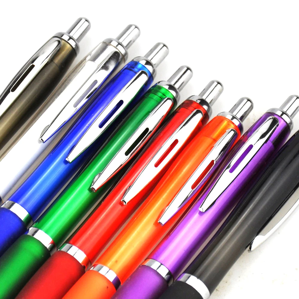 
2017 advertising logo customized plastic ballpen 