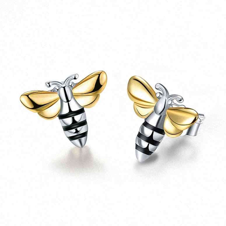 

Lotus Fun Stud Earrings in Sterling Silver 18k Gold Plated