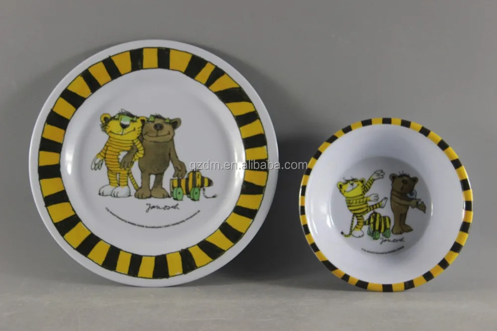 Food Grade Melamine Dinnerware For Girls And Boys