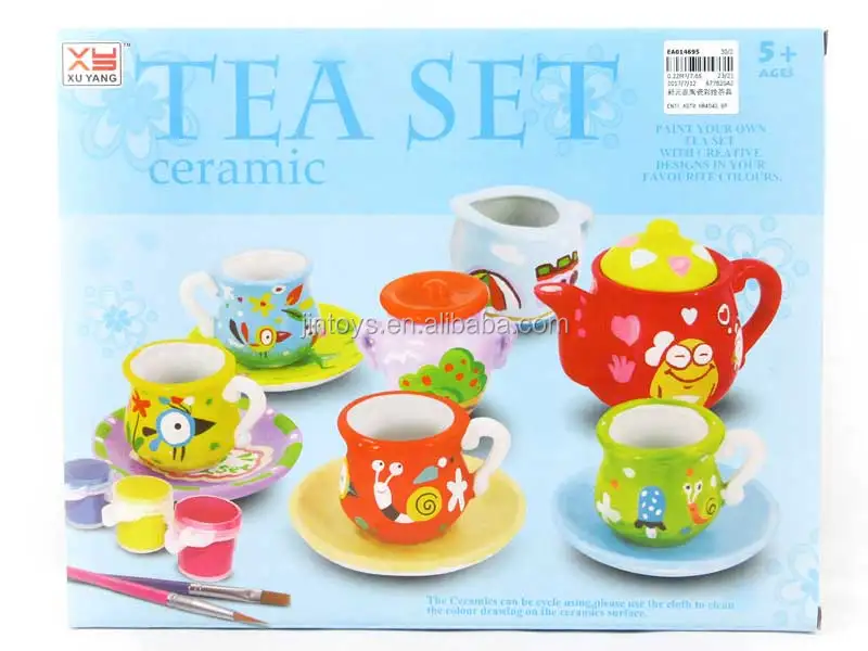 ceramic tea set toy