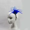 Women, Elegant Flower Feather Headband Hat Fascinator Wedding Headwear Ladies Day Race Royal Ascot