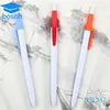 Best selling thin plastic automatic pen, ball pen with custom logo