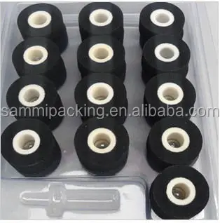 New arrival 24pcs/lot ,36*16mm black color printing ink roller for FRD-1000 solid ink sealing machine/band sealer