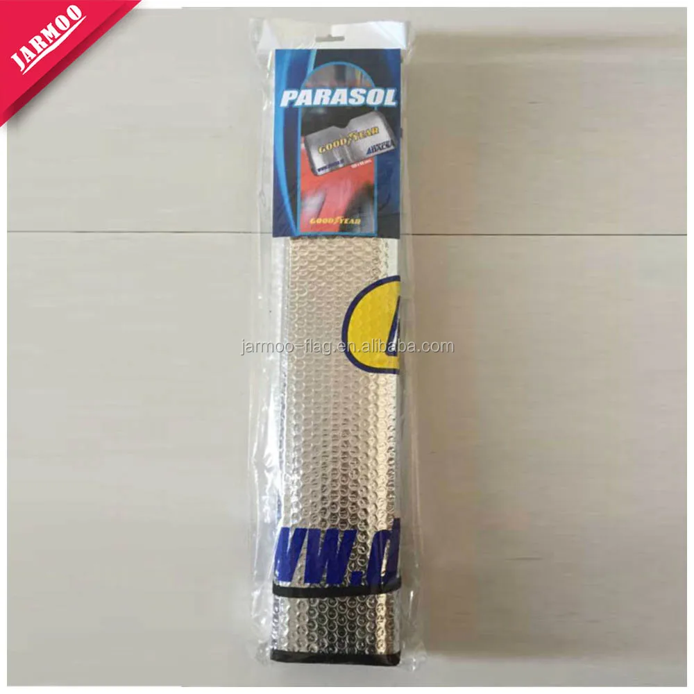 
Cheap High Quality Car Front Sun Shade with Free Artwork Customized Logo 