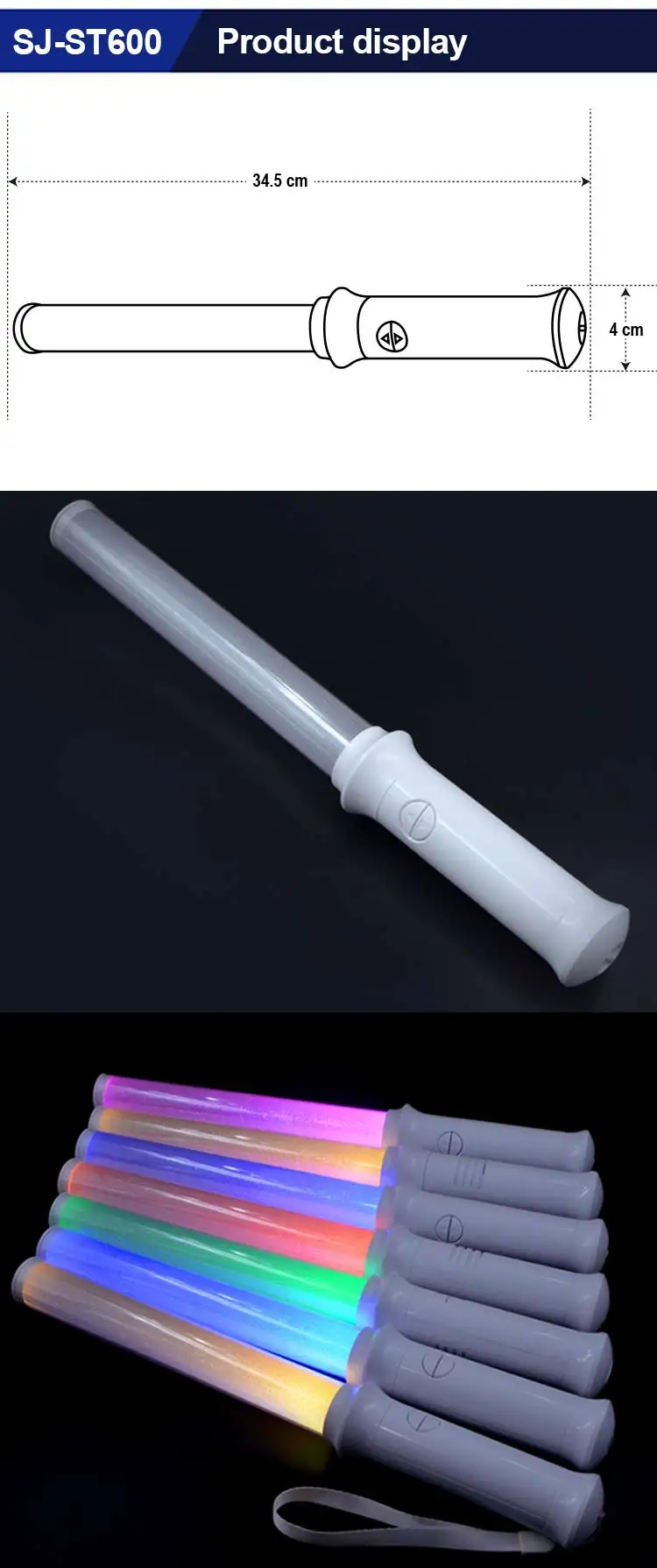 Sj St600 China Factory New Products Custom 2.4g Dmx Rgb Led Flashing