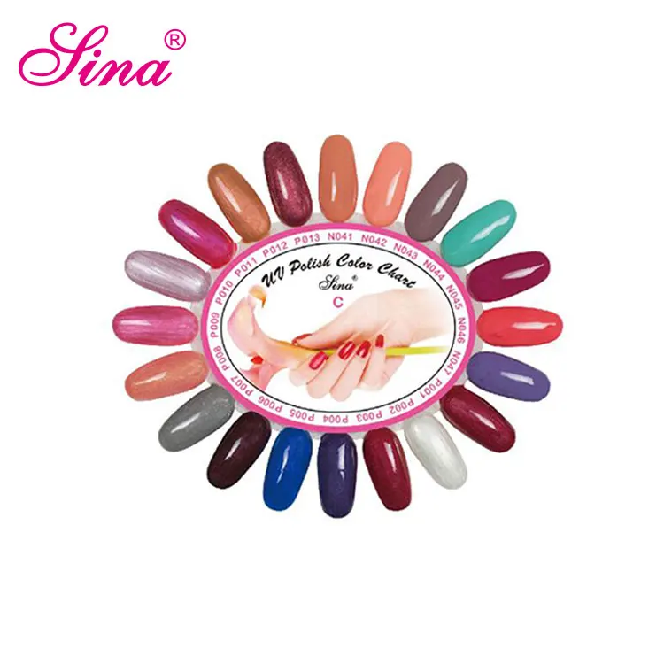 20 Tips Round Wheel Plastic Nail Polish Color Display Chart 20 Tips Round Wheel Plastic Nail Polish Color Display Chart