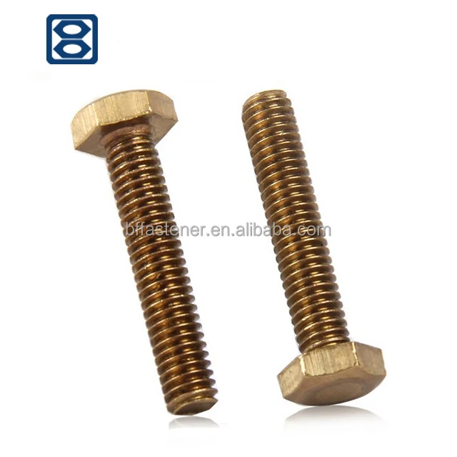 
Hardware Jiaxing Factory Brass Hex bolt and nut 