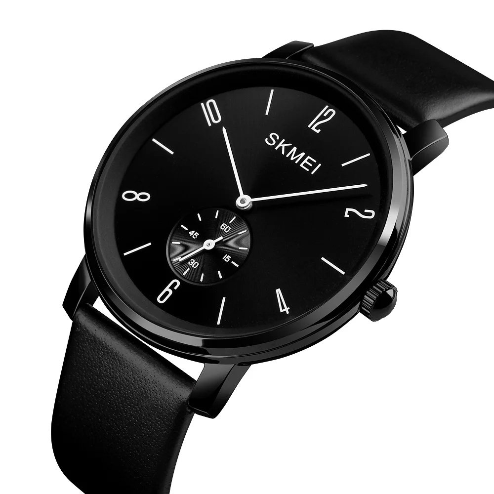 

skmei 1398 men quartz watch new design skemi leather wristwatch