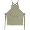 Dedicated Custom Apron Cross Strap Printed Logo Work Clothes for Bakery Cafe Hotel Restaurant Kitchen Work Use