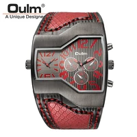 

Oulm Brand Quartz Watch Male Outdoor Sport not functional Time Zone Mens Designer Watches Top Luxury Brand Men Watch